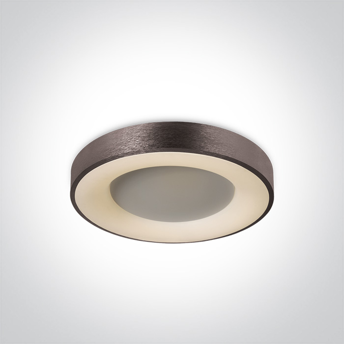 One Light Greta plafon 1x40 W brąz szczotkowany 62182/BBR/W