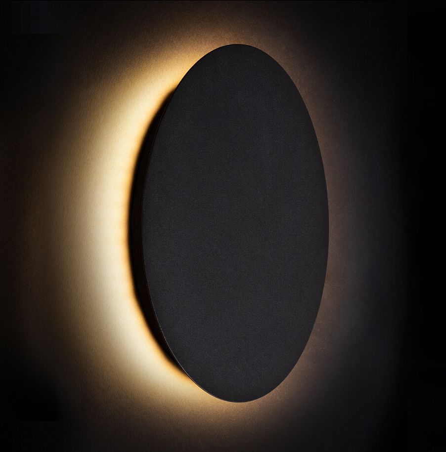 Nowodvorski Lighting Ring L kinkiet 1x12W LED czarny 7636