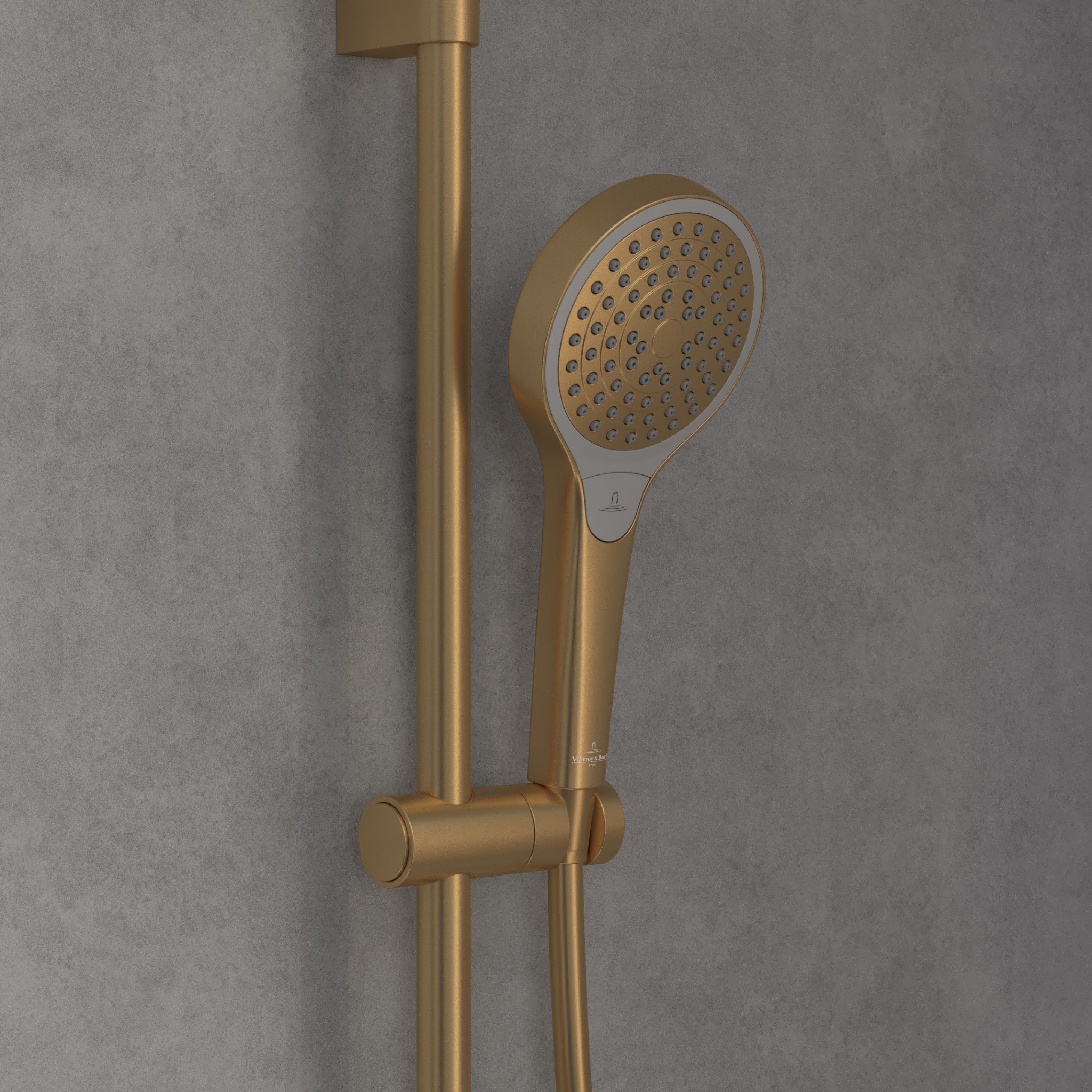 Villeroy & Boch Verve Showers słuchawka prysznicowa złoty szczotkowany TVS10900100076