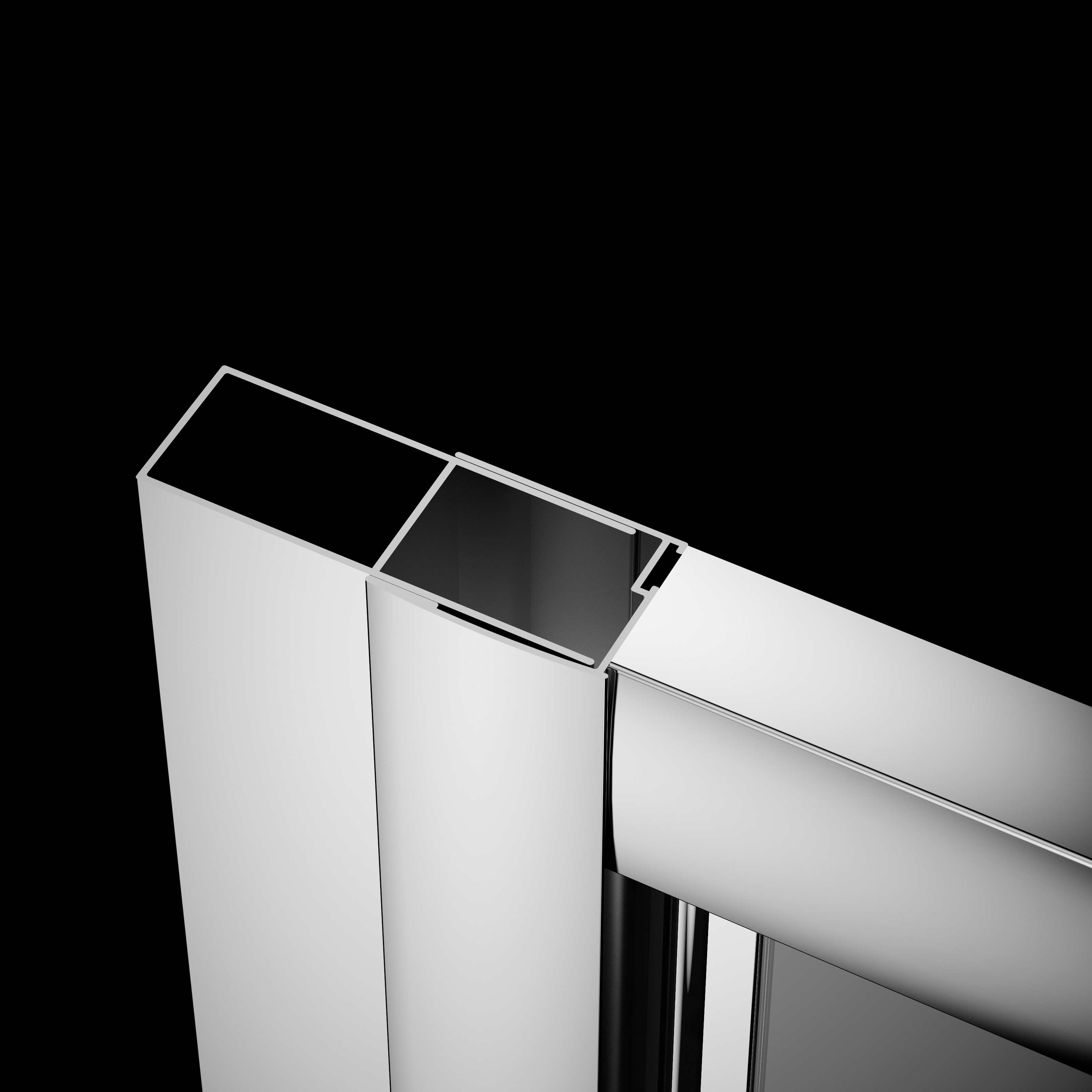 Radaway Twist profil poszerzający U +4 cm chrom P01-142190001 - Wysyłka w 24h