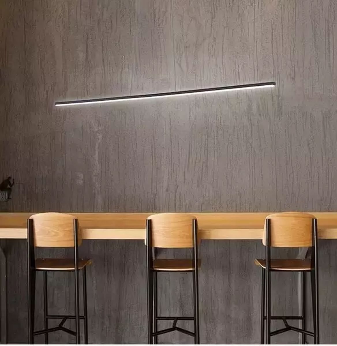 Altavola Design Linea lampa wisząca 1x20W LED czarna LA089/P_120_3k_20W_black