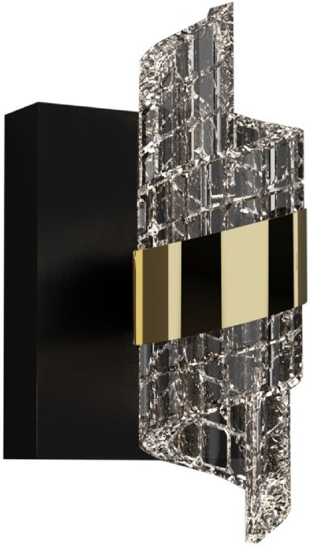 Italux Tonga kinkiet 1x9 W czarny WL-26374-9W-3K-BK-GD