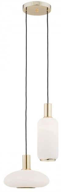 Argon Sagunto lampa wisząca 2x15W opal mat/mosiądz 896