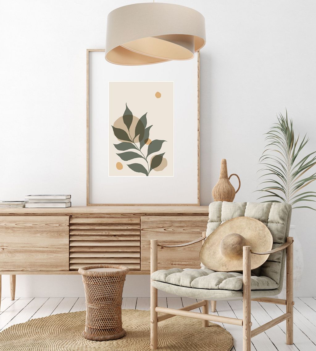 BPS Koncept Boho lampa wisząca 1x60W kremowy/beżowy 060-182