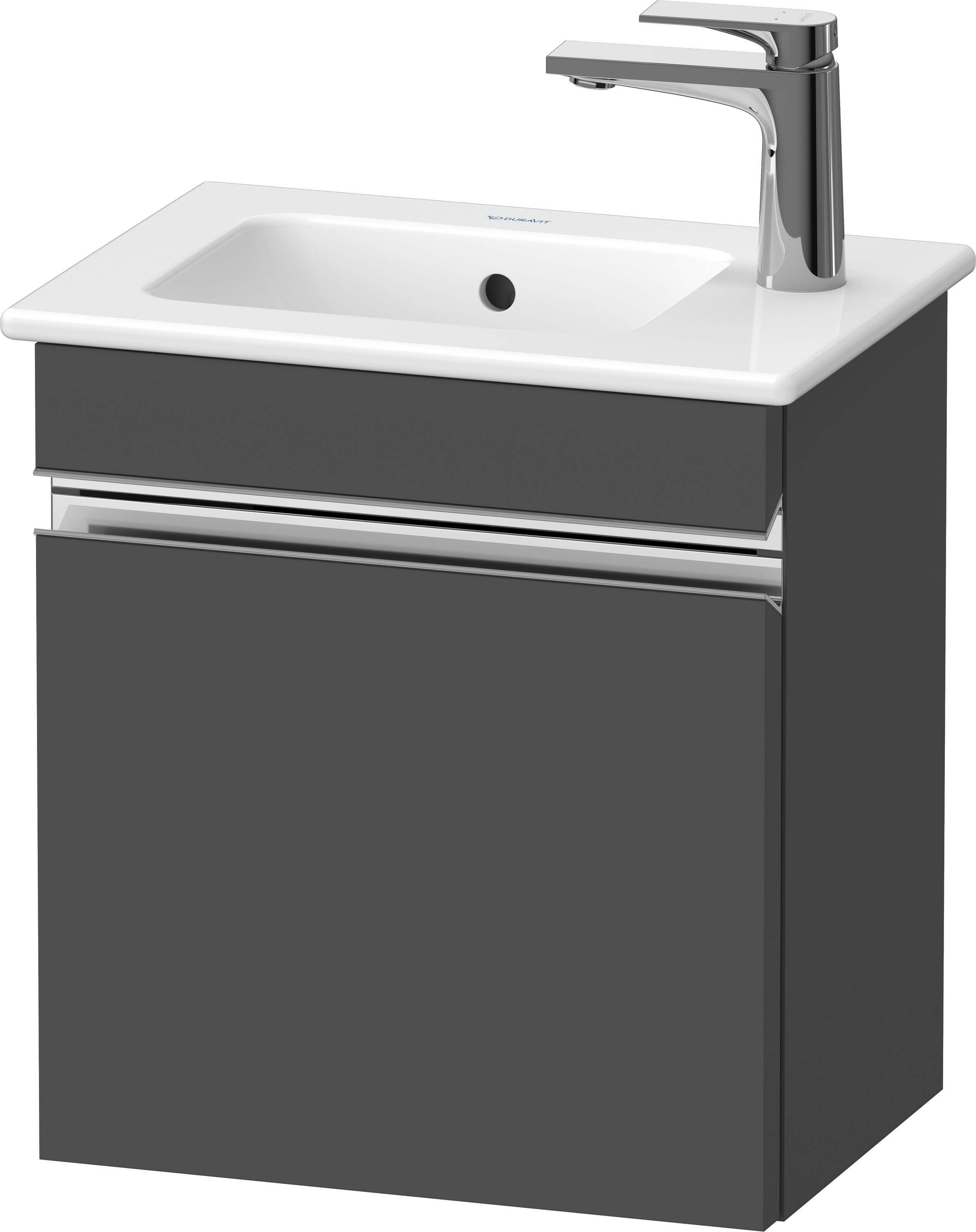 Duravit Sivida szafka 40x28,7x44,3 cm podumywalkowa wisząca grafitowa-chrom SV4642R10490000