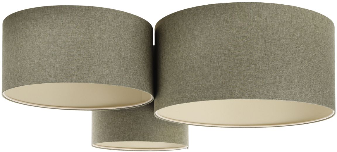 BPS Koncept Boho Ellegant lampa podsufitowa 3x60 W zielona 080-067