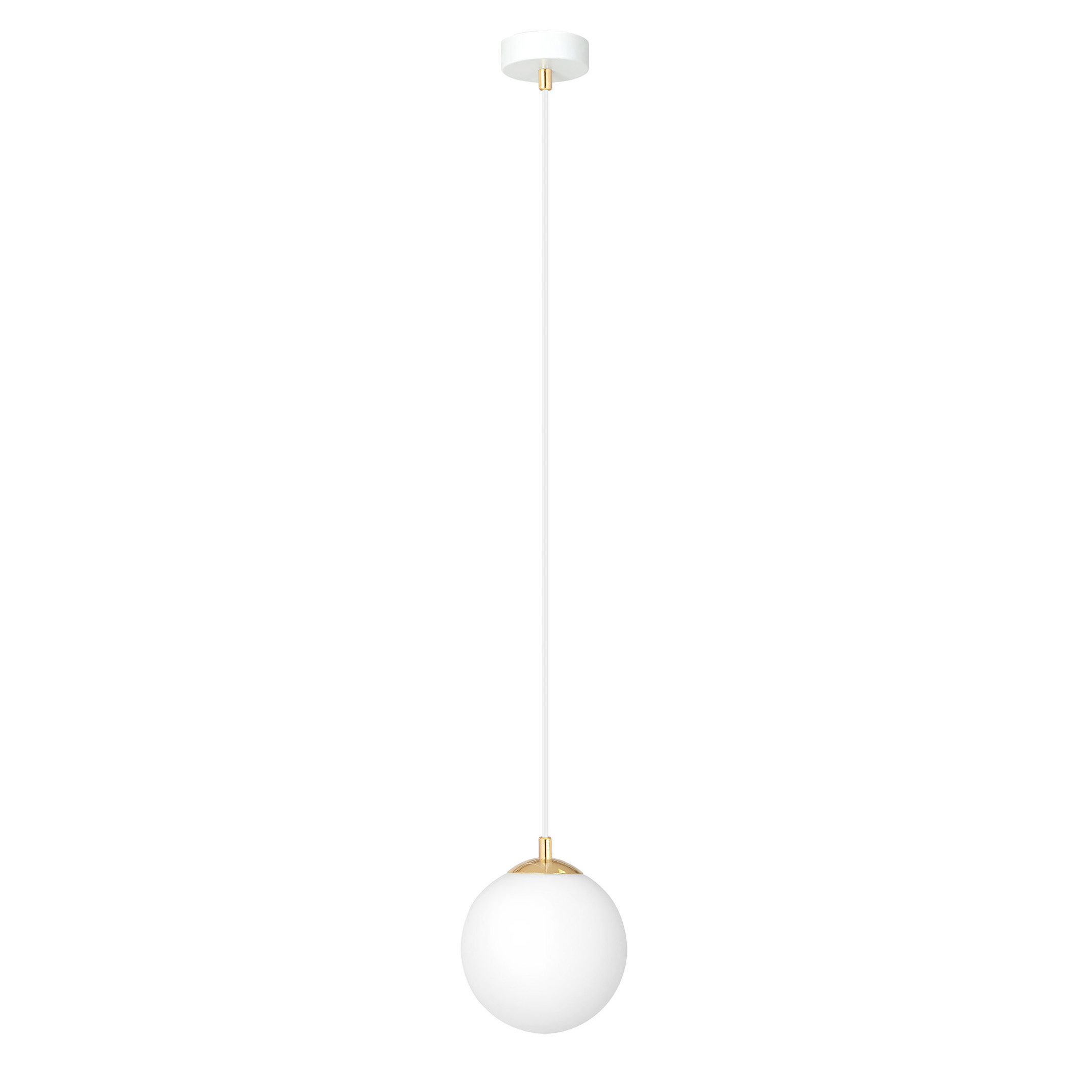 Emibig Royal lampa wisząca 1x10 W czarna-złota 1244/1