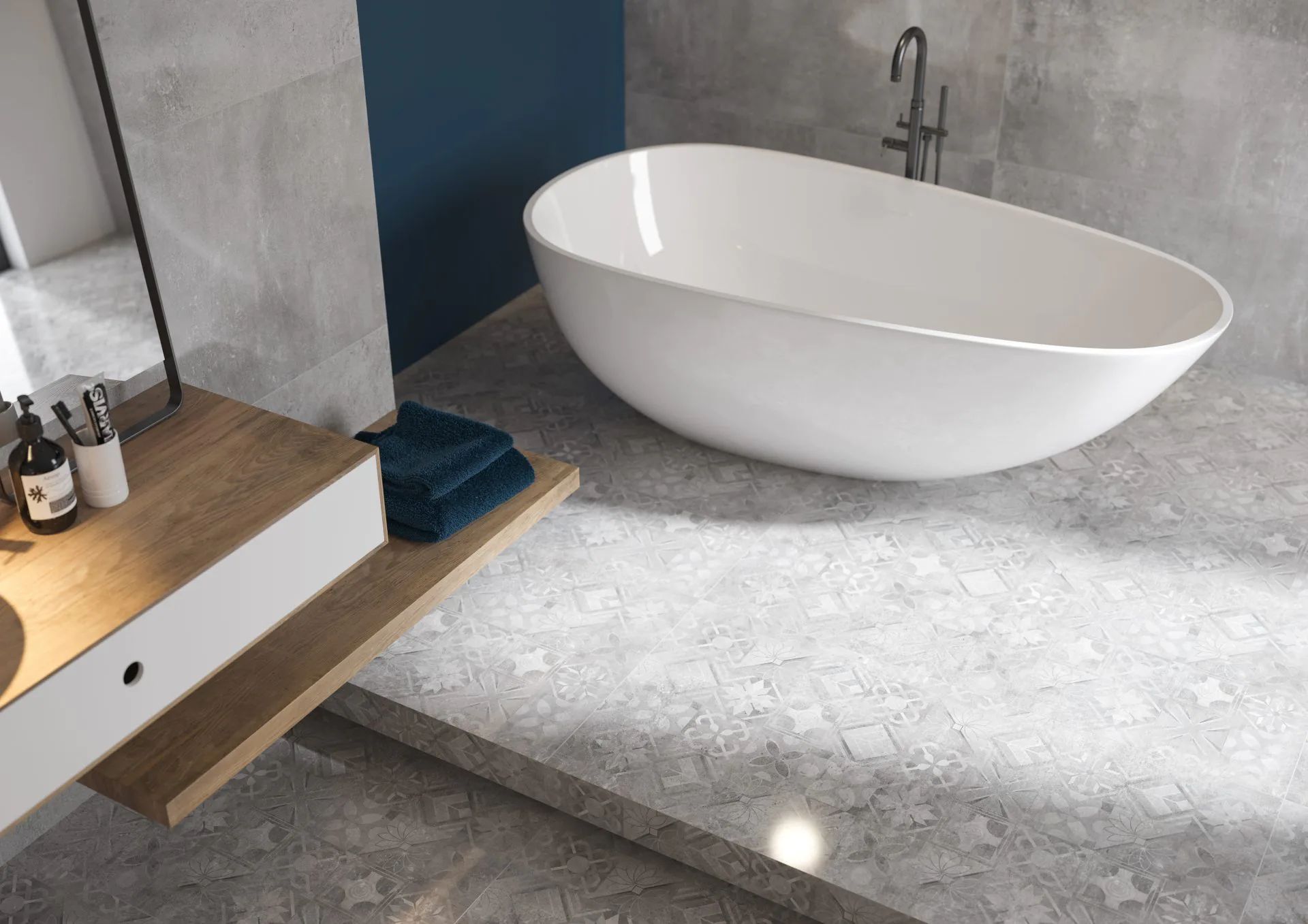 Cerrad Softcement płytka ścienno-podłogowa 119,7x59,7 cm szara
