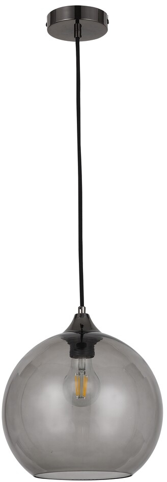 Rabalux Tanesha lampa wisząca 1x40W czarny/dymny 6438