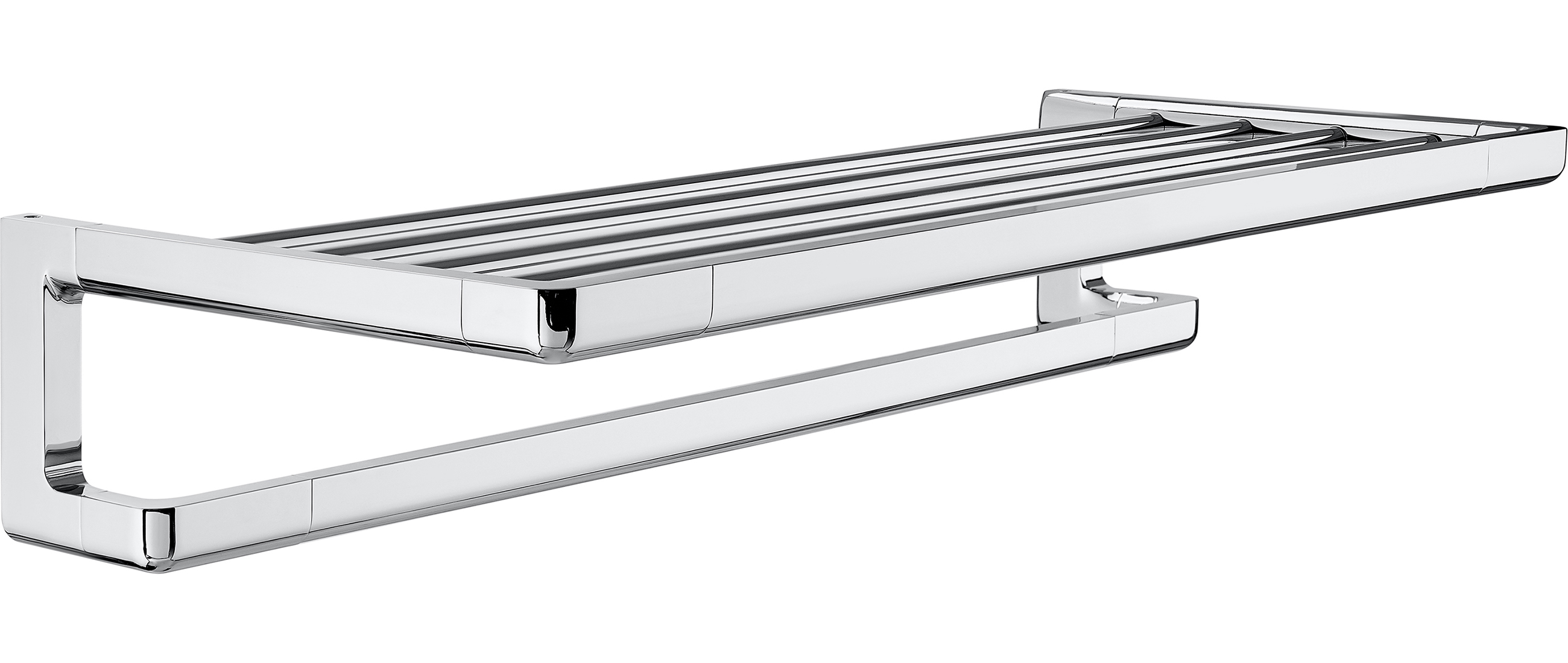 Roca Tempo półka ścienna 60 cm z wieszakiem chrom A817032001