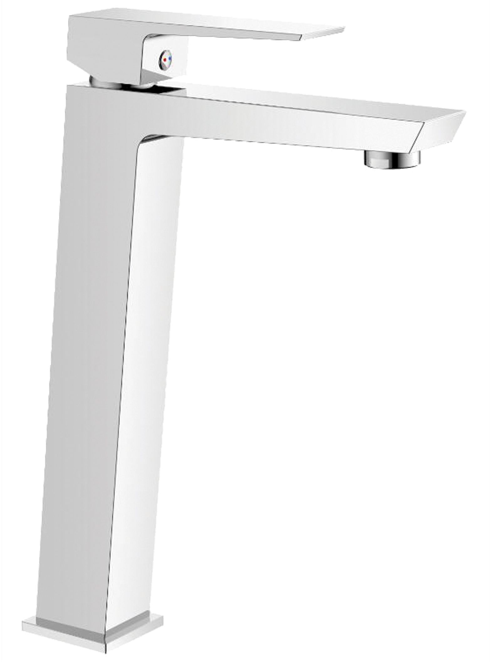 Invena Paros bateria umywalkowa stojąca wysoka chrom BU-09-W01