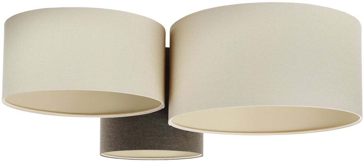 BPS Koncept Boho Ellegant lampa podsufitowa 3x60 W brązowa 080-078