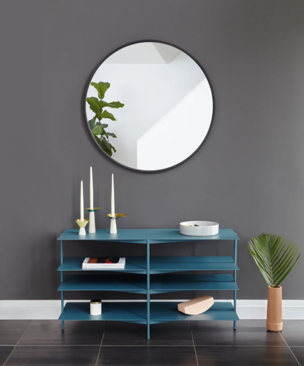 Umbra Hub lustro 45,7x45,7 cm okrągłe czarny 1013756-040