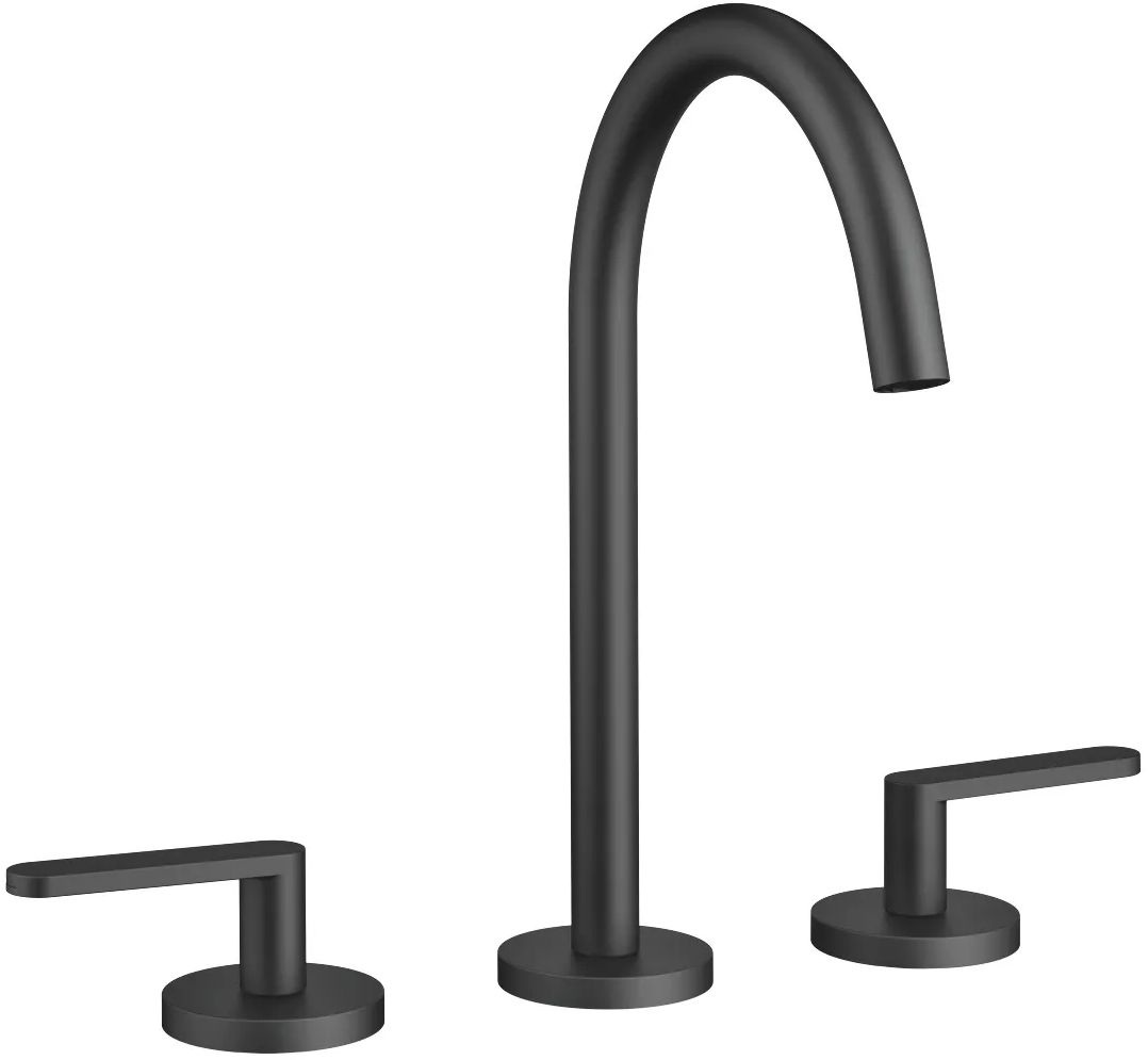 Dornbracht Meta bateria umywalkowa 3-otworowa czarny mat 20713661-33