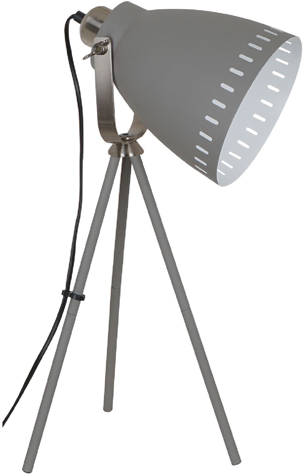 Italux Franklin lampa stołowa 1x60 W szara ML-HN2278-GR+S.NICK