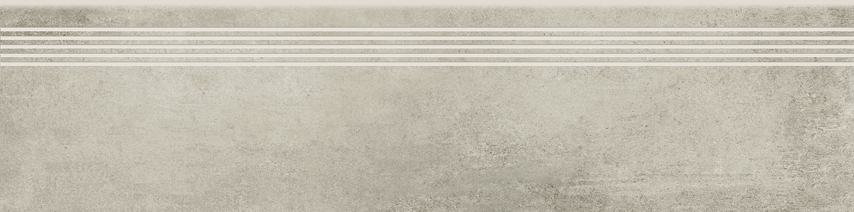 Opoczno Grava light grey steptread stopnica podłogowa 29,8x119,8 cm jasny szary mat