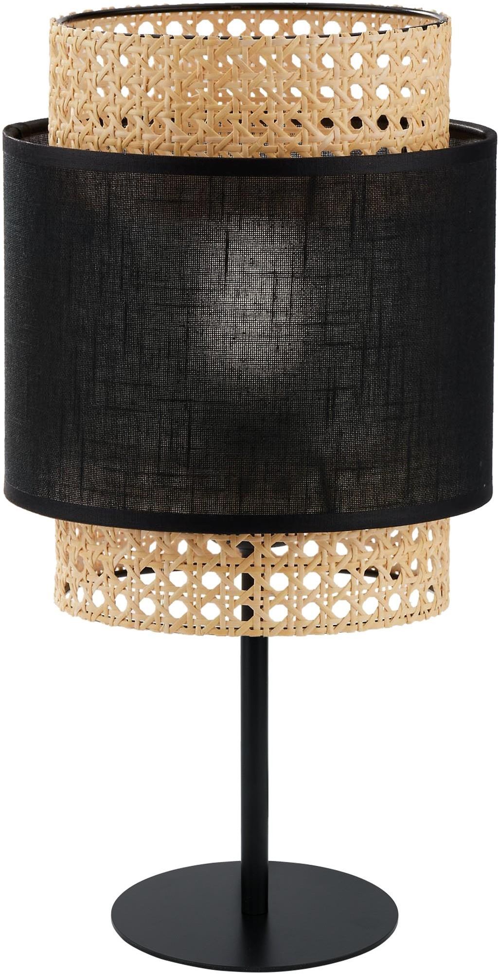 TK Lighting Boho Black lampa stołowa 1x15W czarny/beżowy 5567