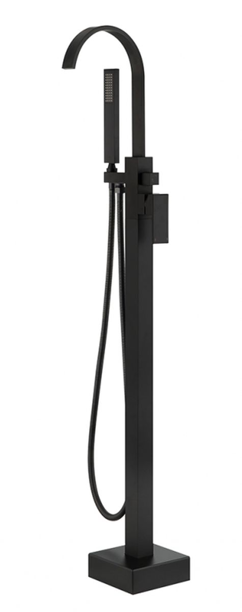 Besco Modern II bateria wannowo-prysznicowa wolnostojąca czarny mat BW-MII-CZ