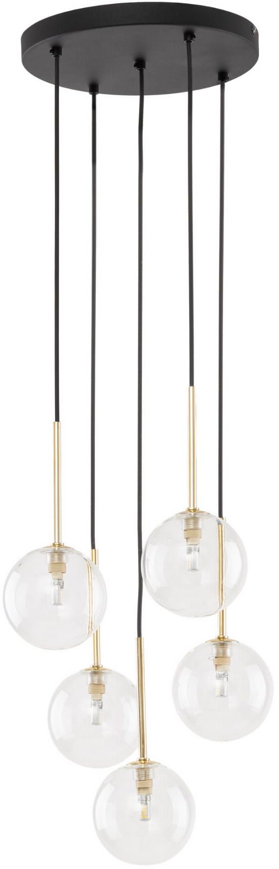 TK Lighting Nilos lampa wisząca 5x6 W czarna 5943