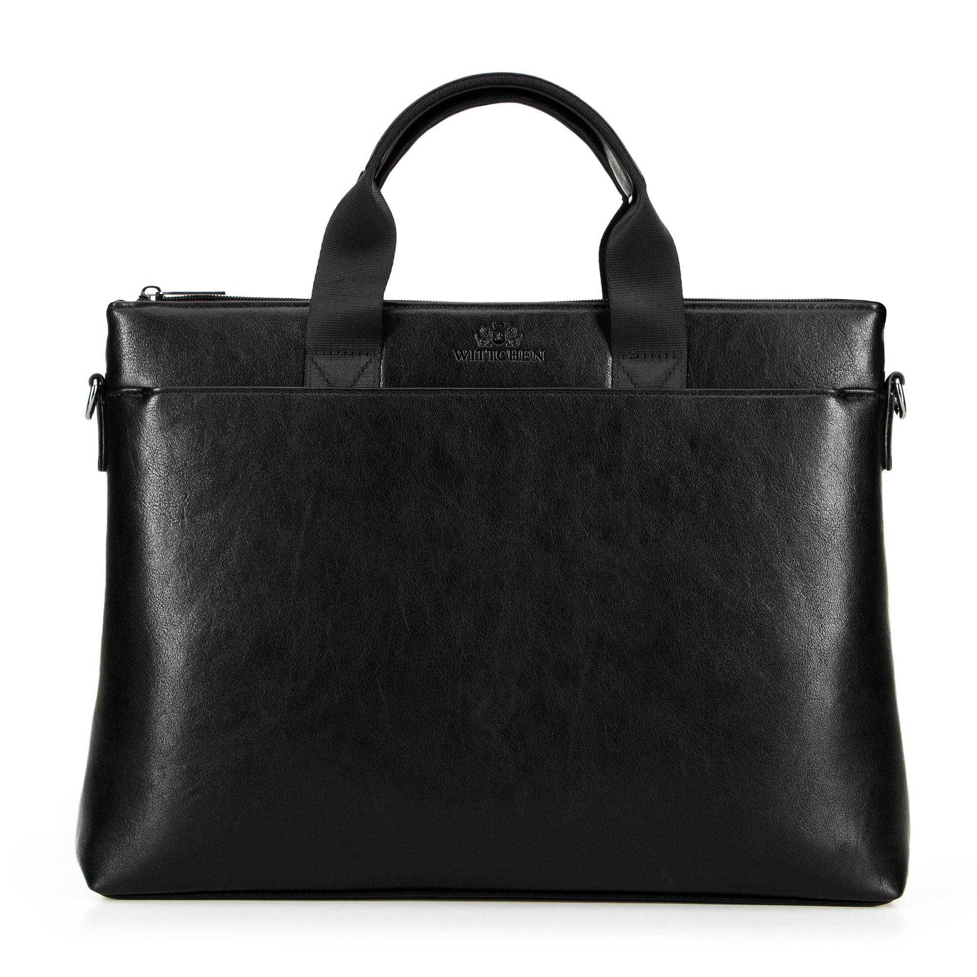 Torba na laptopa 15,6'' z ekoskóry czarna