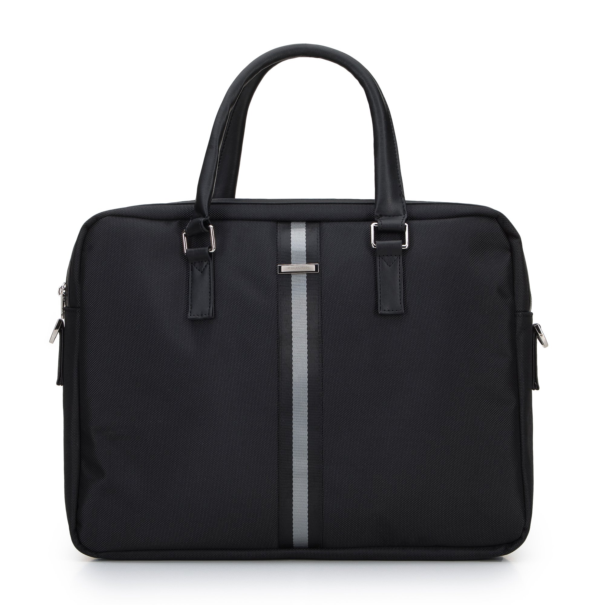 Męska torba na laptopa 17” z tasiemką czarna