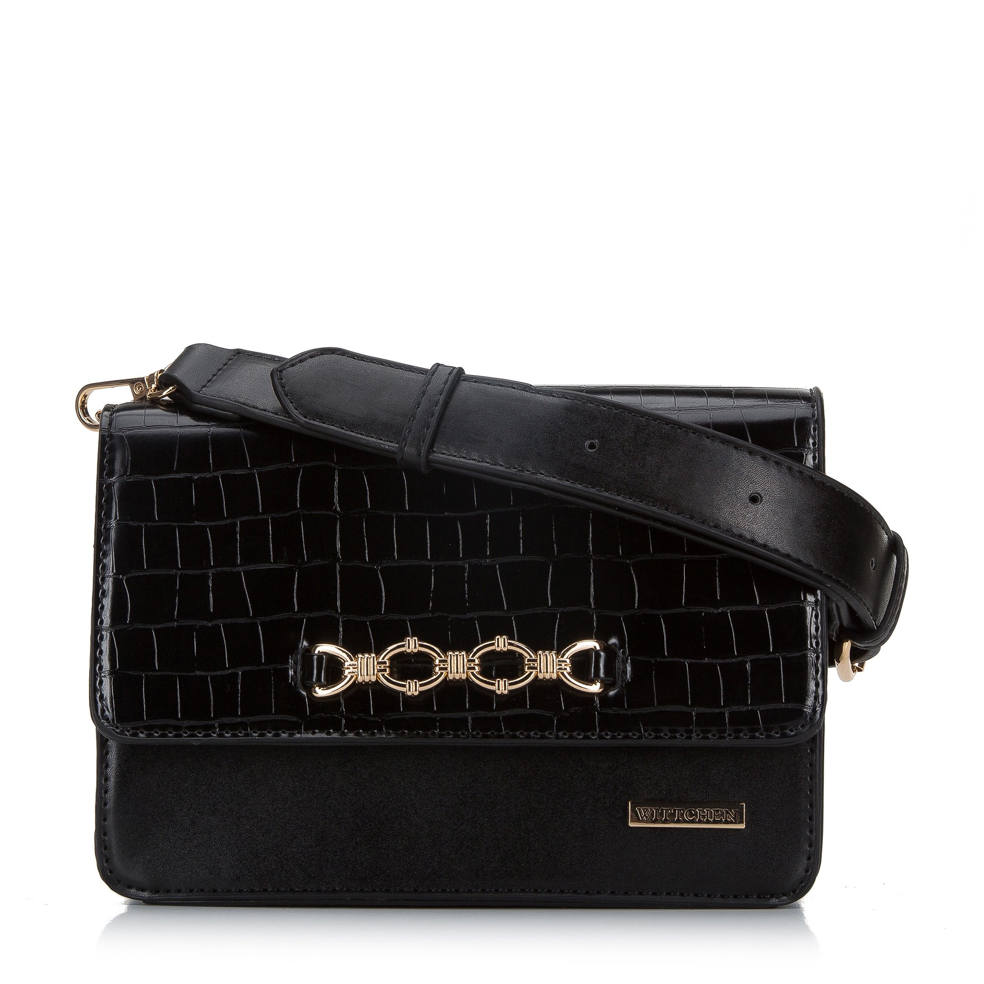 Torebka crossbody z metalową ozdobą