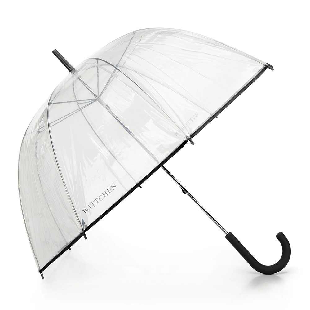 Parasol transparentny czarny