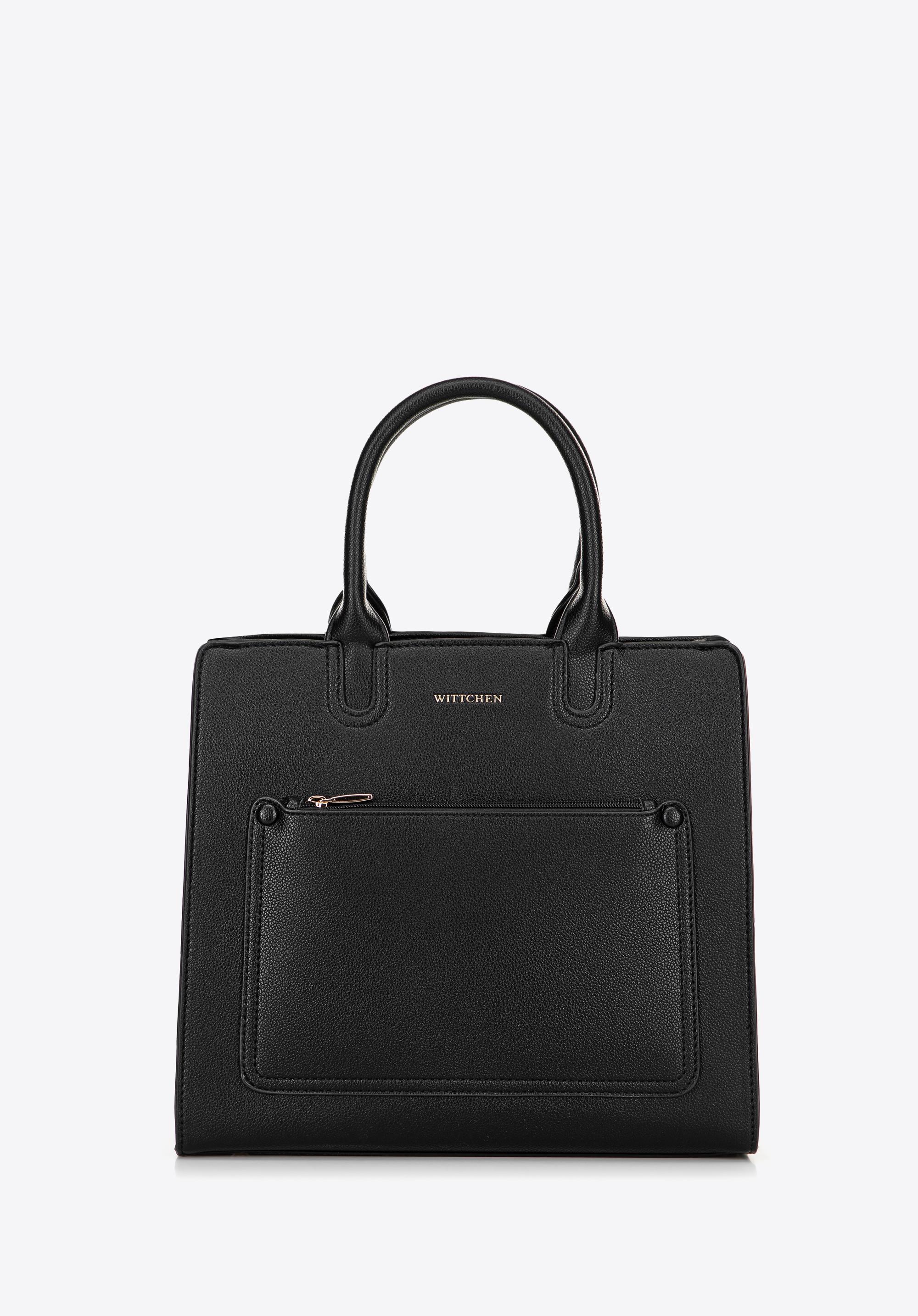 Torba na laptopa 13” z imitacji skóry czarna