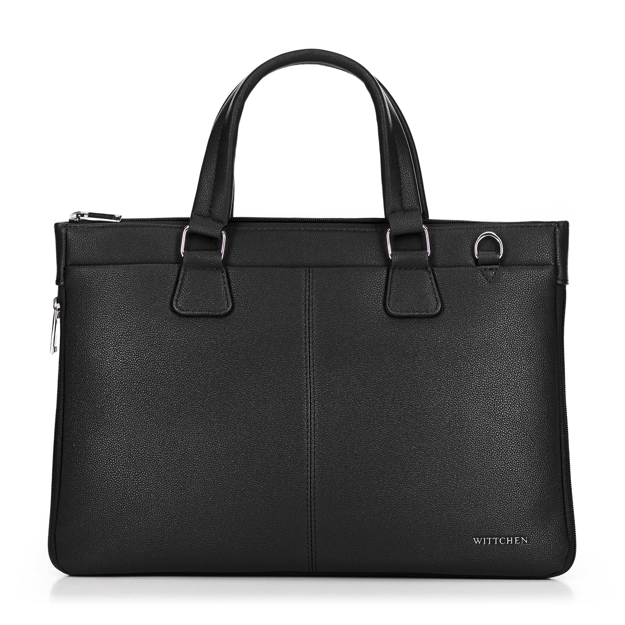Torba na laptopa 14,5” z imitacji skóry czarna