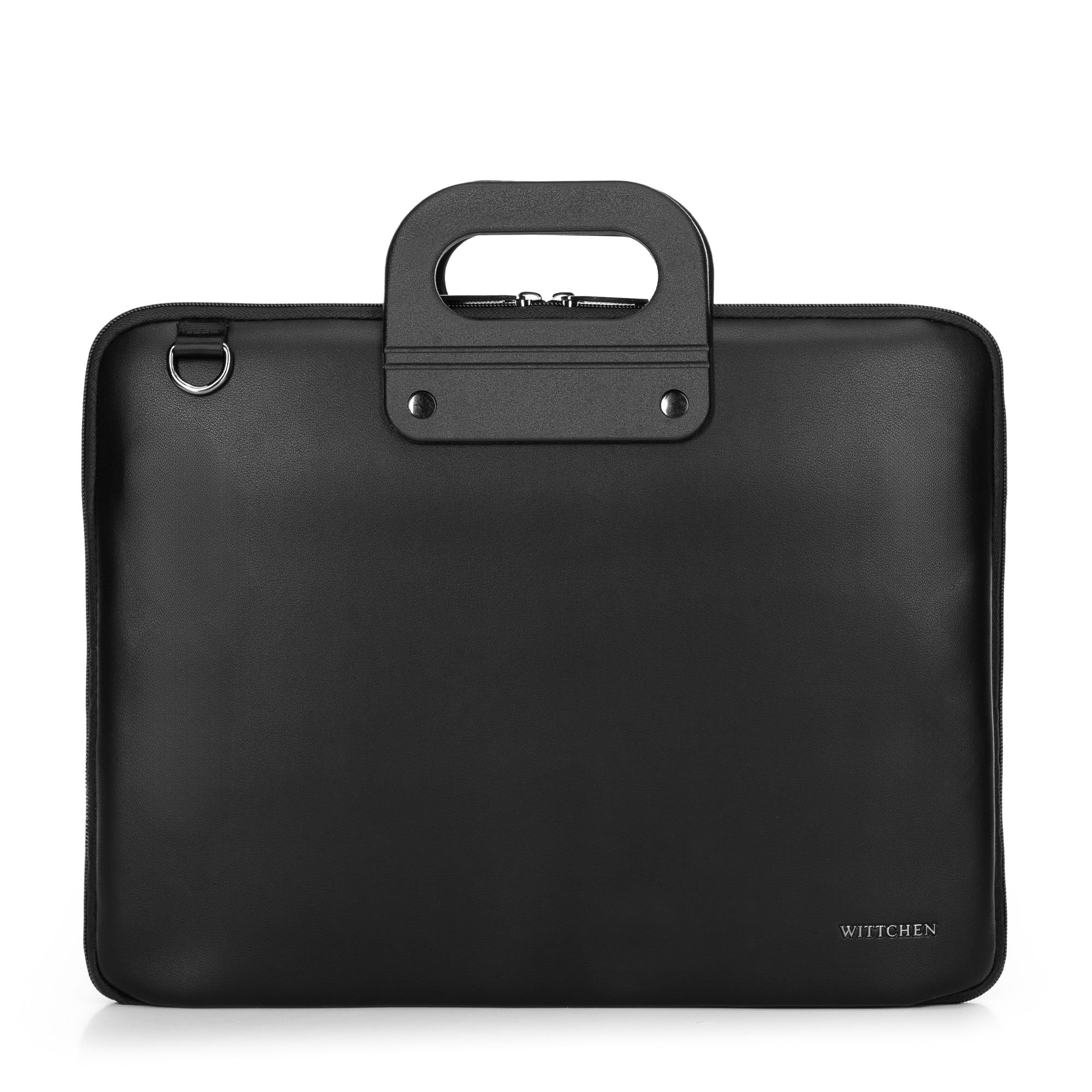 Torba na laptopa 15” z imitacji skóry czarna