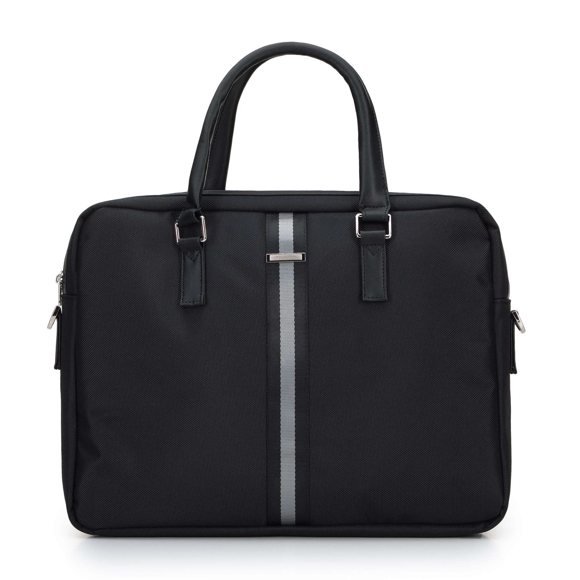 Męska torba na laptopa 17” z tasiemką czarna