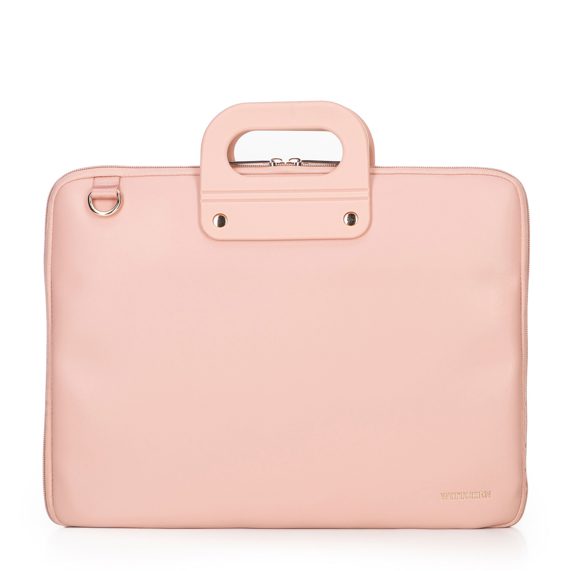 Torba na laptopa 15” z imitacji skóry różowa