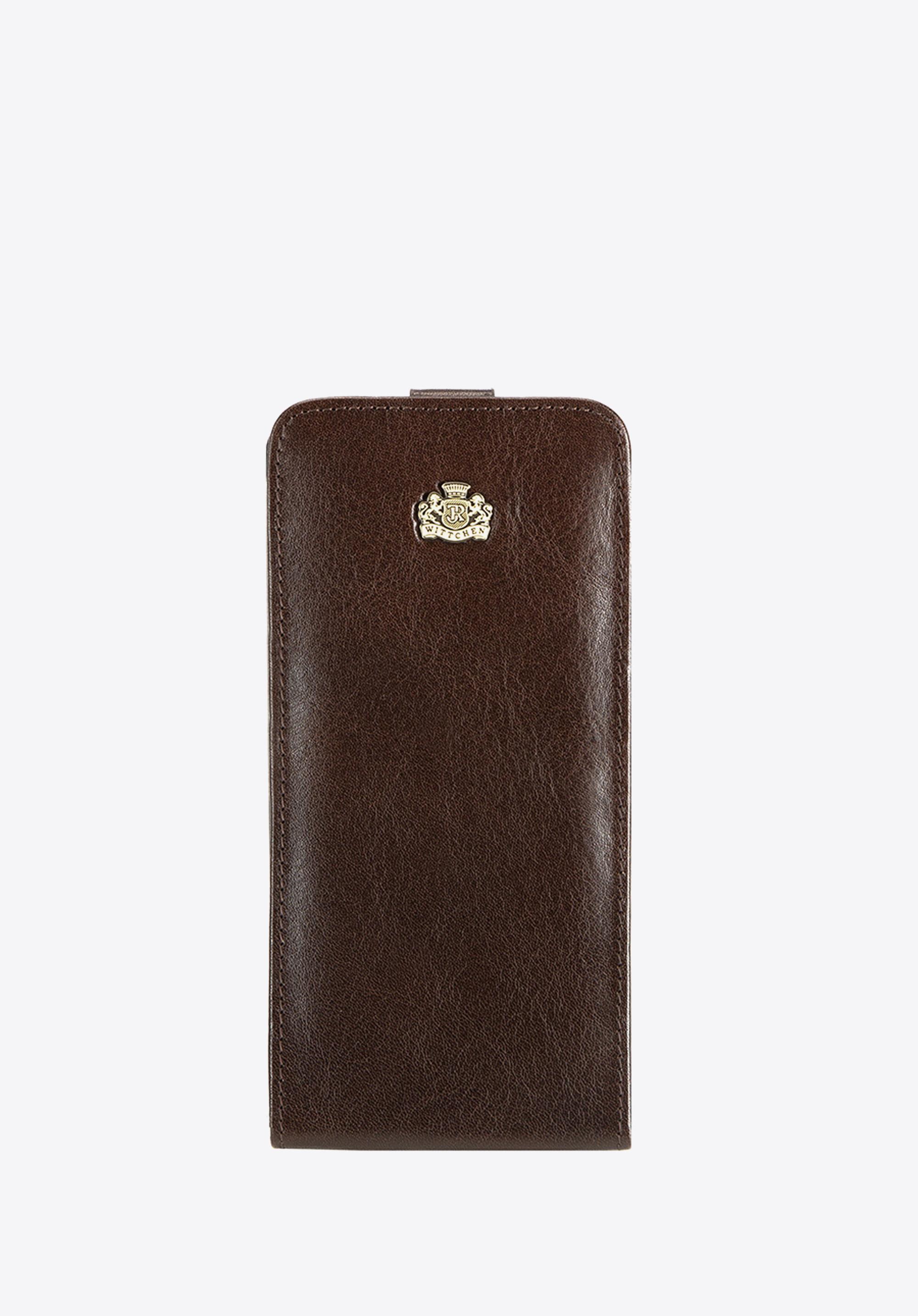 Etui na iPhone 6 Plus skórzane ciemny brąz