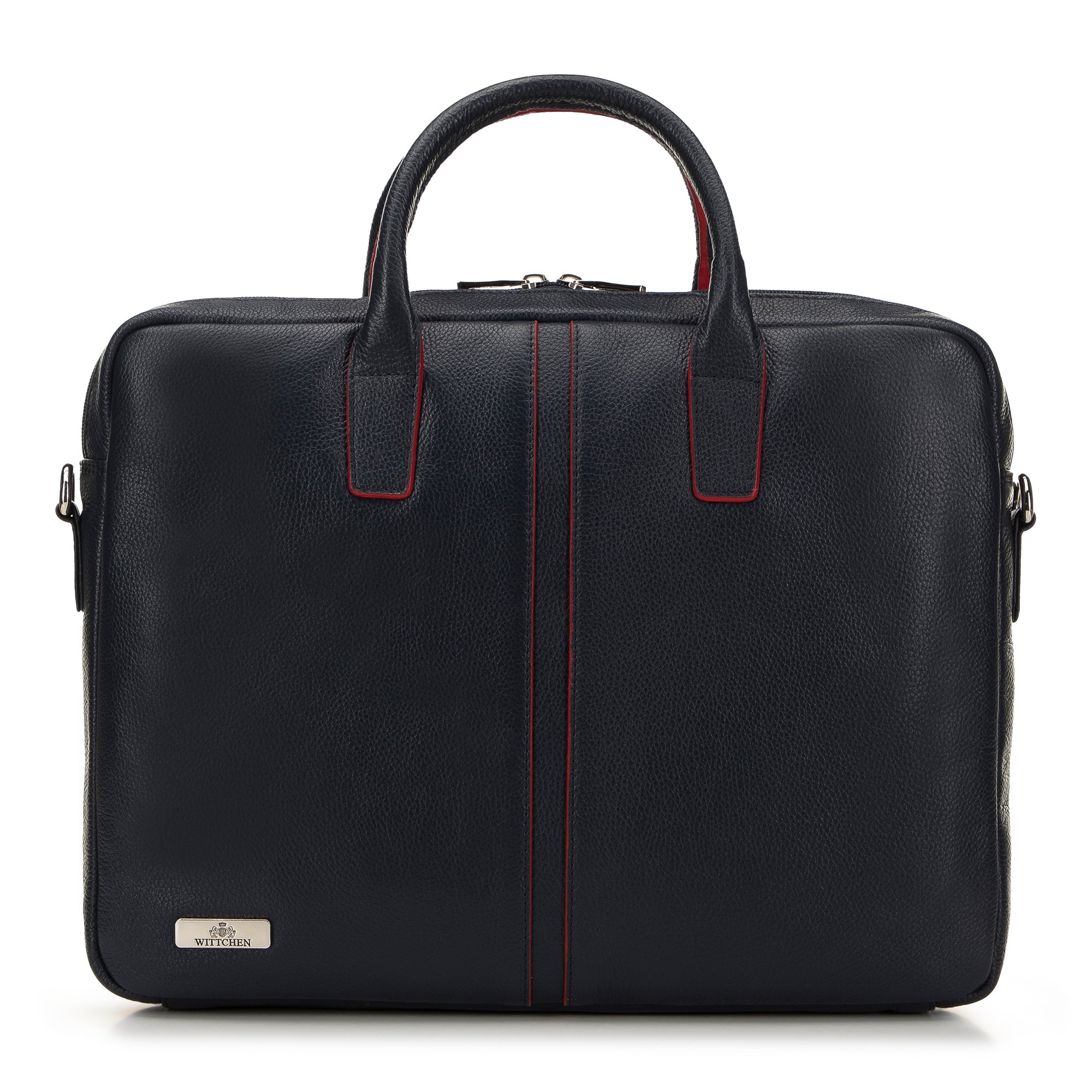 Torba na laptopa 11’’/12’’ skórzana z przeszyciem na środku
