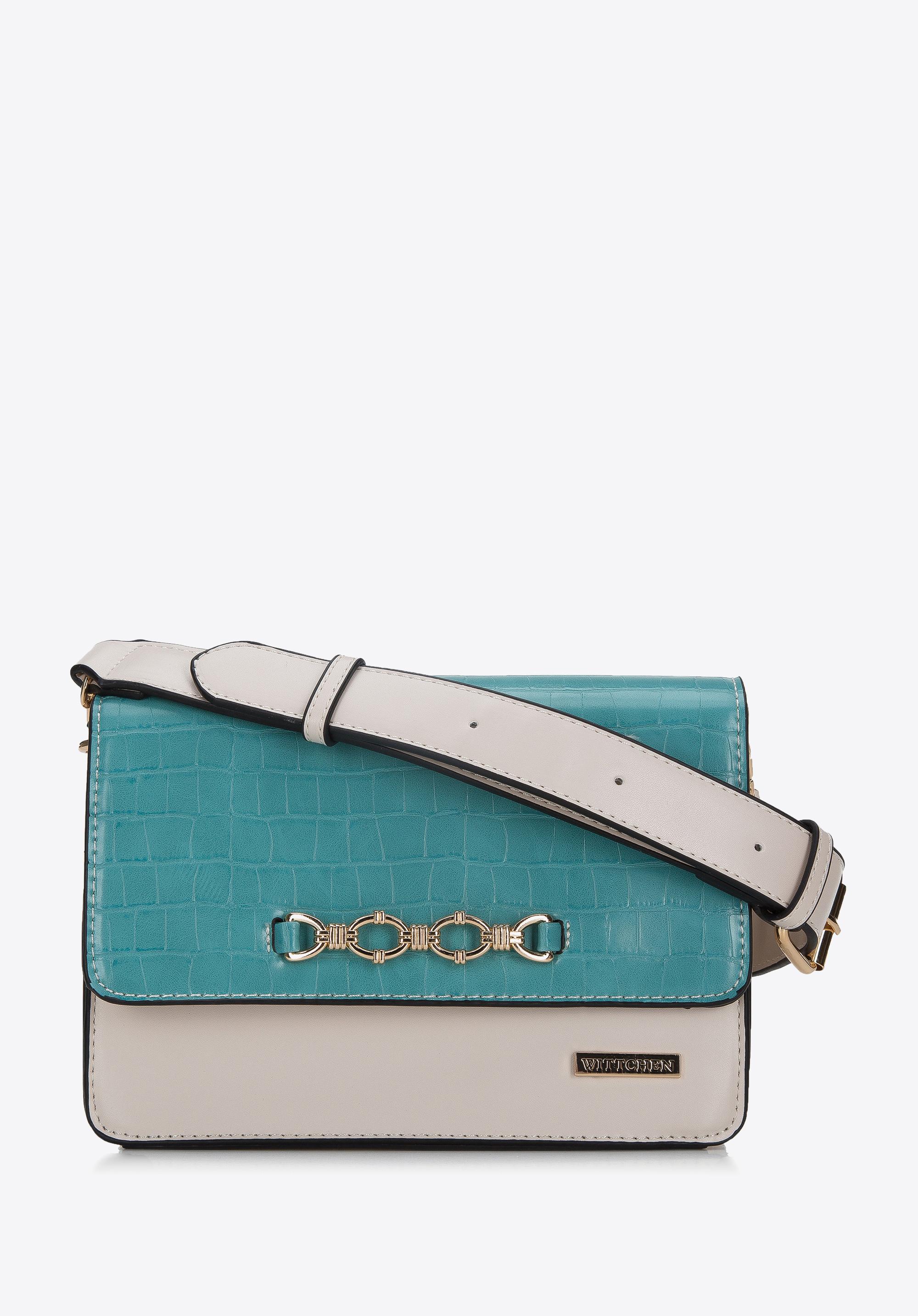 Torebka crossbody z metalową ozdobą