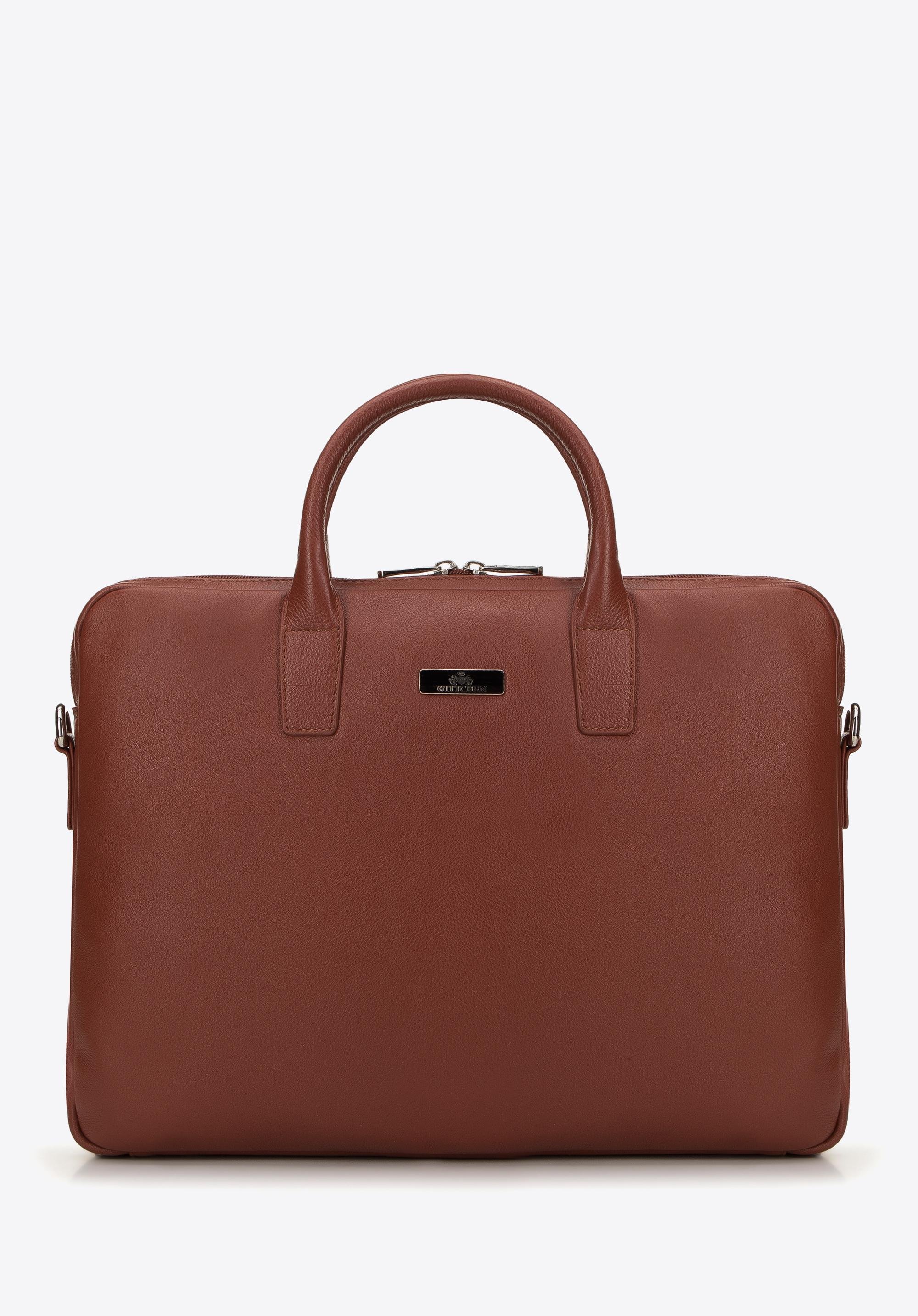 Torba na laptopa 11’’/12’’ skórzana klasyczna brązowa