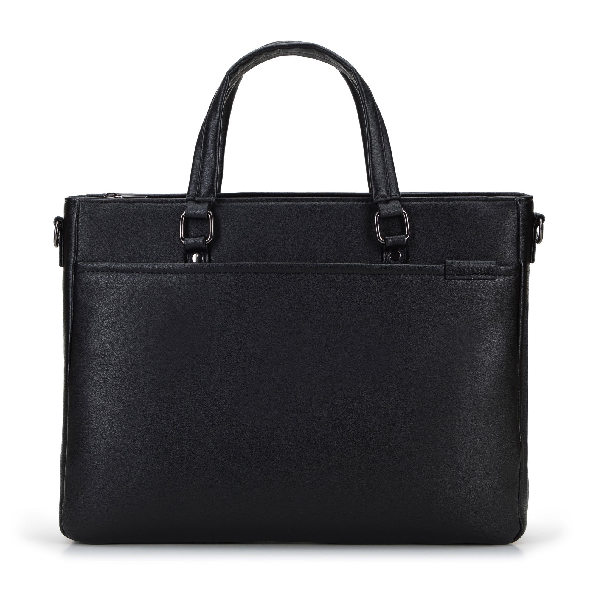 Torba na laptopa 13” z ekoskóry prosta czarna