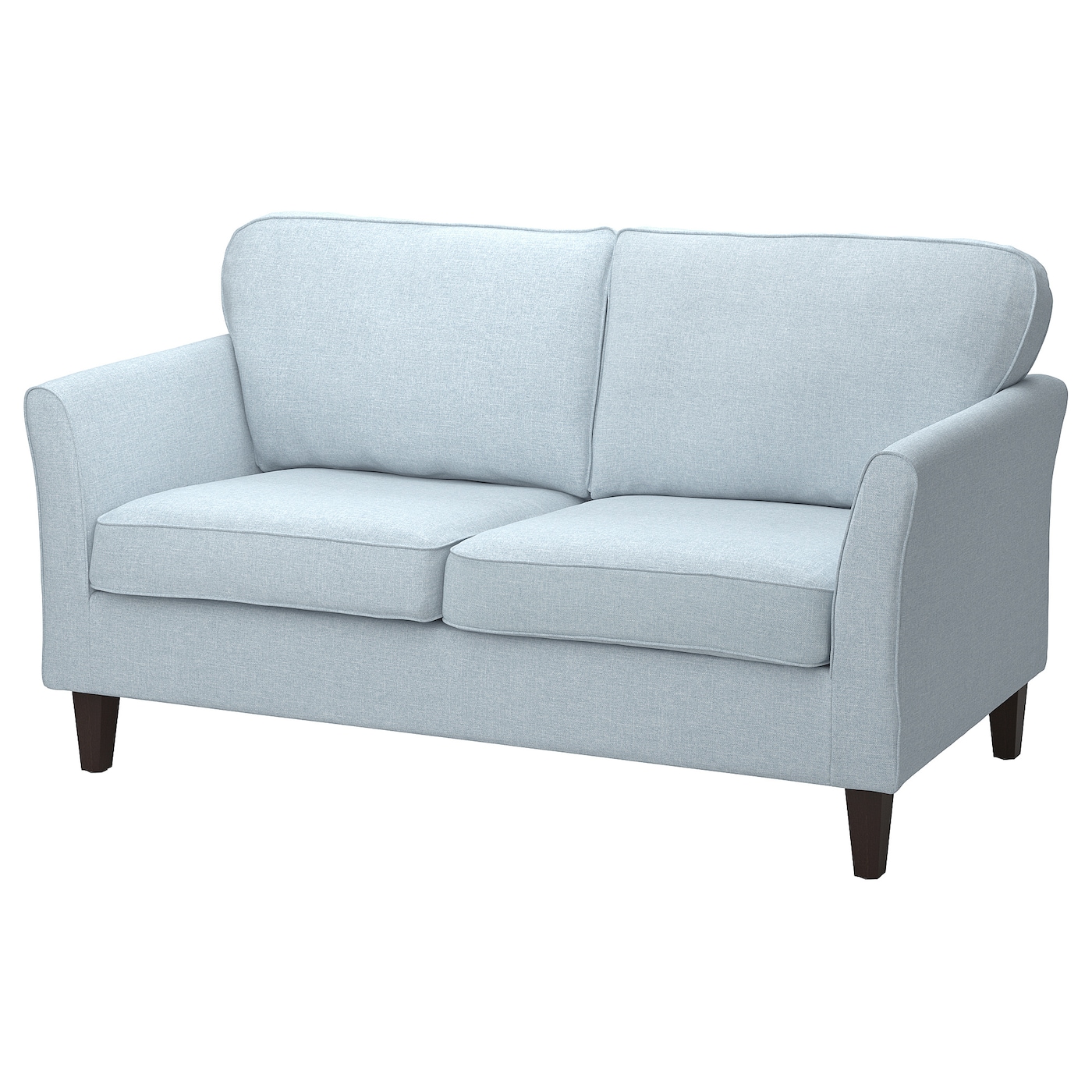 IKEA EKHOLMA sofa 2-osobowa, Kilanda bladoniebieski, Głębokość: 85 cm
