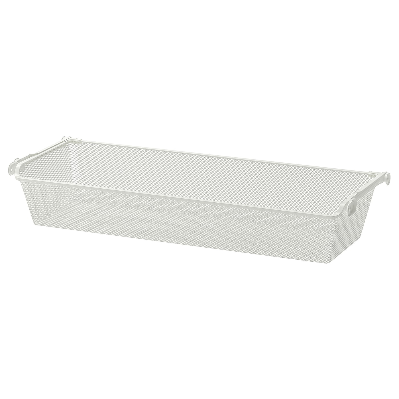 IKEA KOMPLEMENT kosz druciany z wysuwaną prowadnicą, biały, 100x35 cm