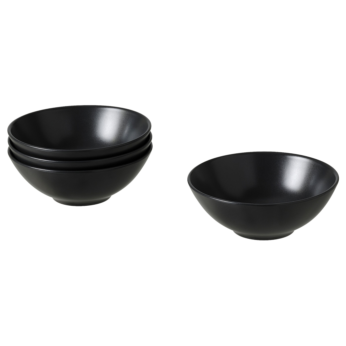 IKEA FÄRGKLAR miska, Matowy ciemnoszary, 16 cm