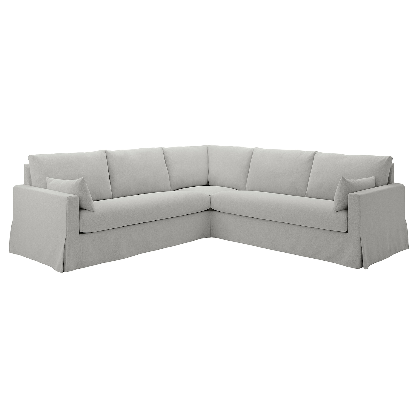 IKEA HYLTARP sofa narożna 4-osobowa, Tallmyra biały/czarny, Wysokość podłokietnika: 63 cm