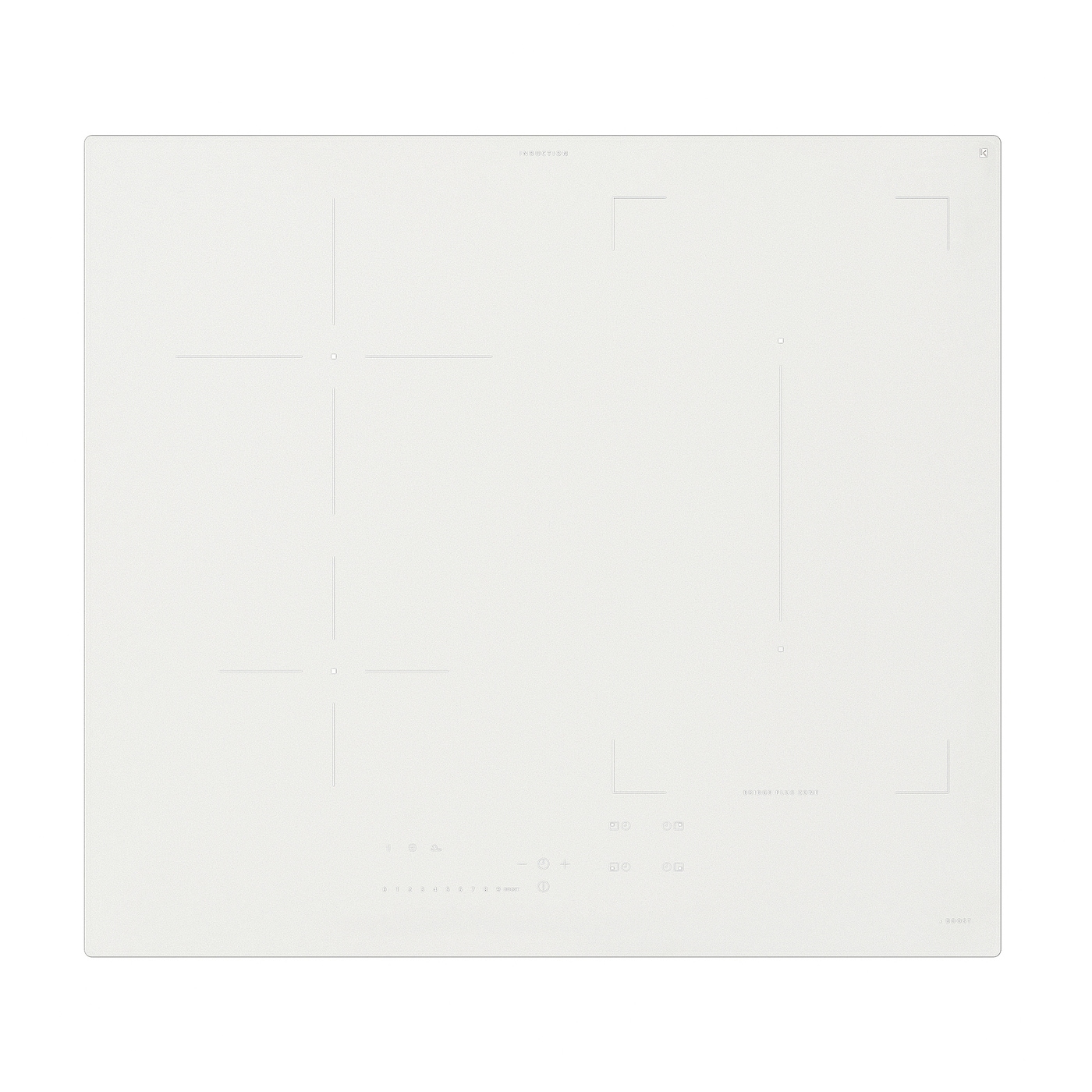 IKEA KOLSTAN płyta indukcyjna, IKEA 500 biały, 58 cm