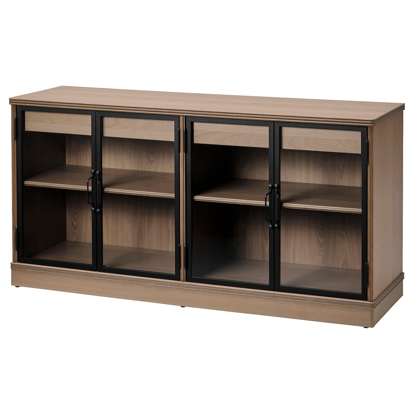 IKEA LANESUND kredens, szarobrązowy, 161x47x81 cm