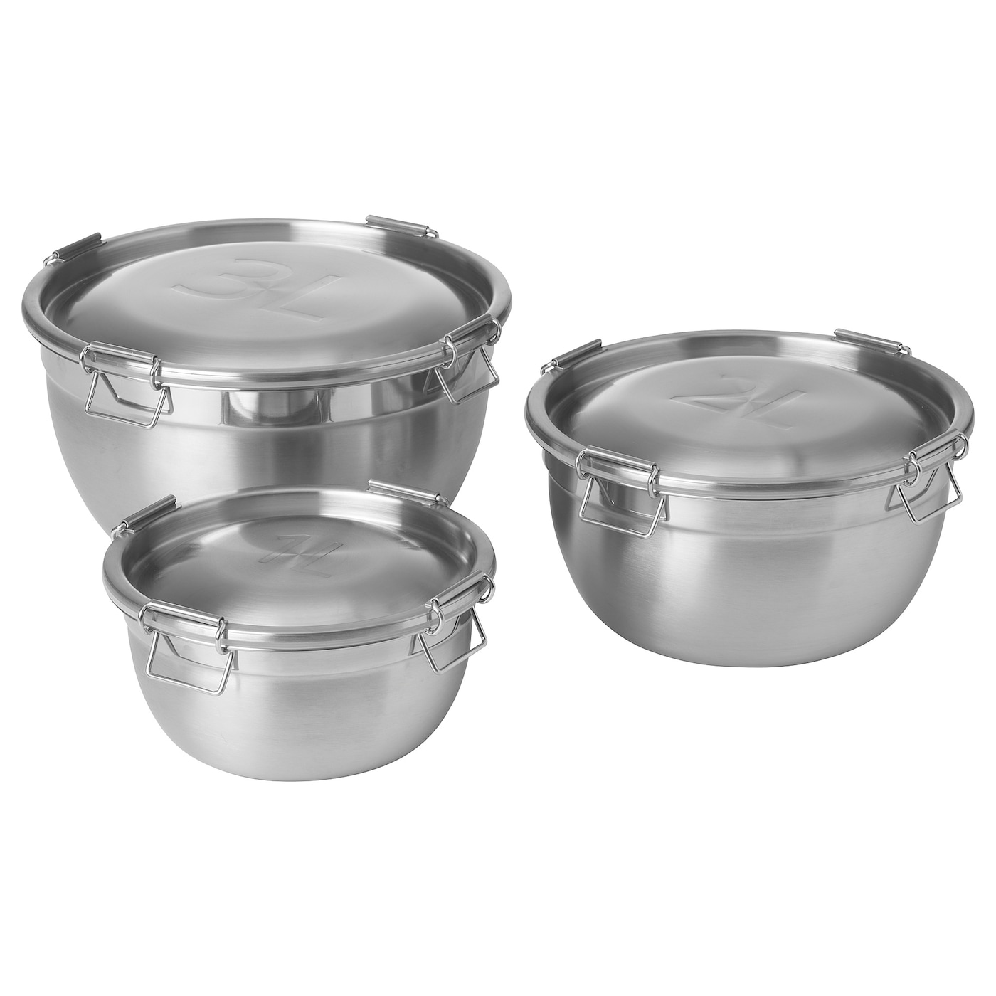 IKEA CIKLID miska z pokrywką, kpl 3 szt.