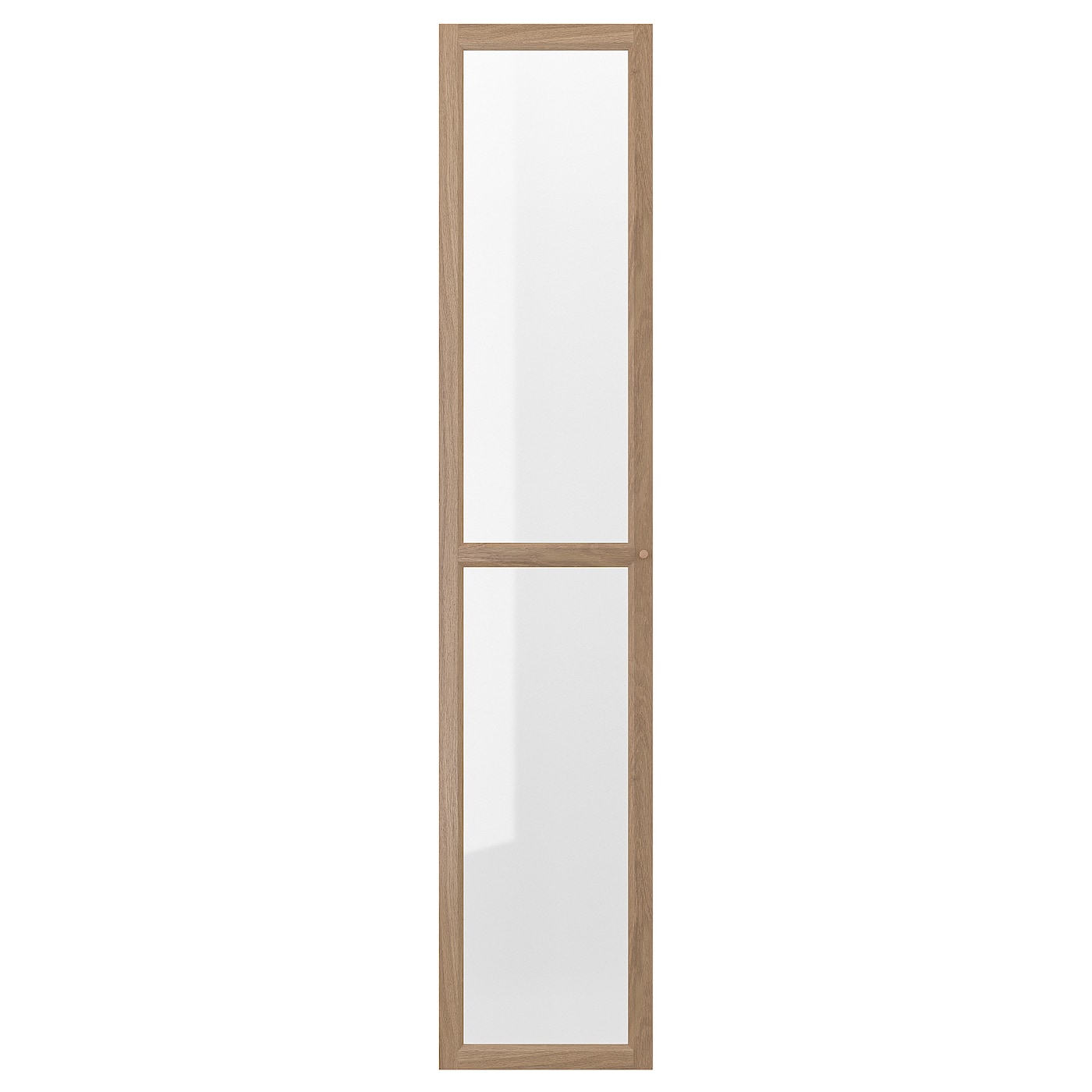 IKEA OXBERG drzwi szklane, imit. dębu, 40x192 cm