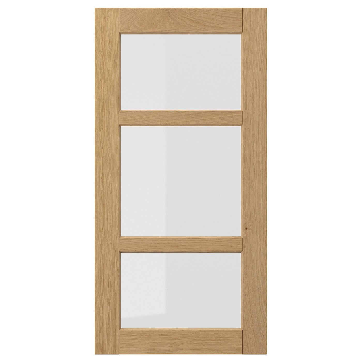 IKEA FORSBACKA drzwi szklane, dąb, 40x80 cm