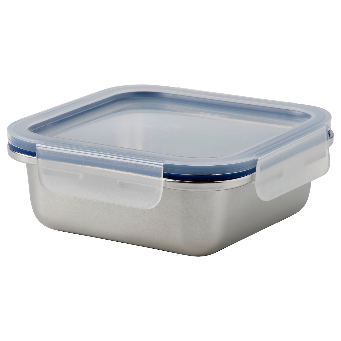 IKEA IKEA 365+ pojemnik na żywność z pokrywką, kwadrat stal nierdz/plastik, 600 ml