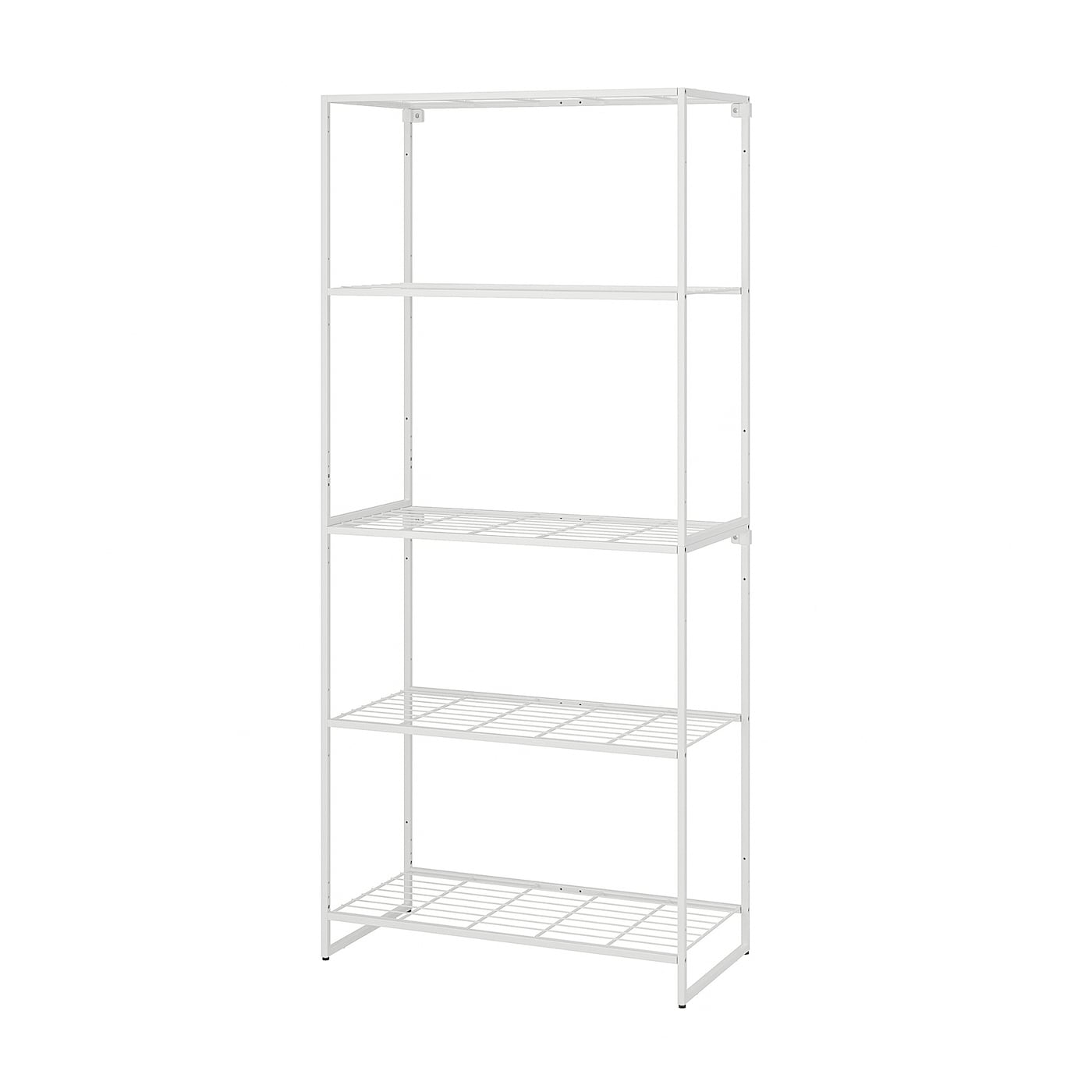 IKEA JOSTEIN regał, do wewnątrz/na zewnątrz/drut biały, 81x40x180 cm