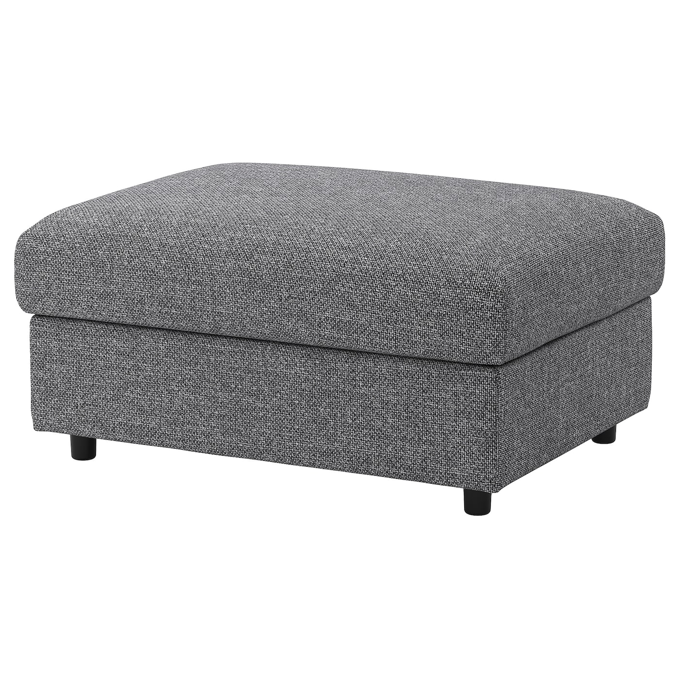 IKEA VIMLE podnóżek ze schowkiem, Lejde szary-czarny, Długość: 98 cm