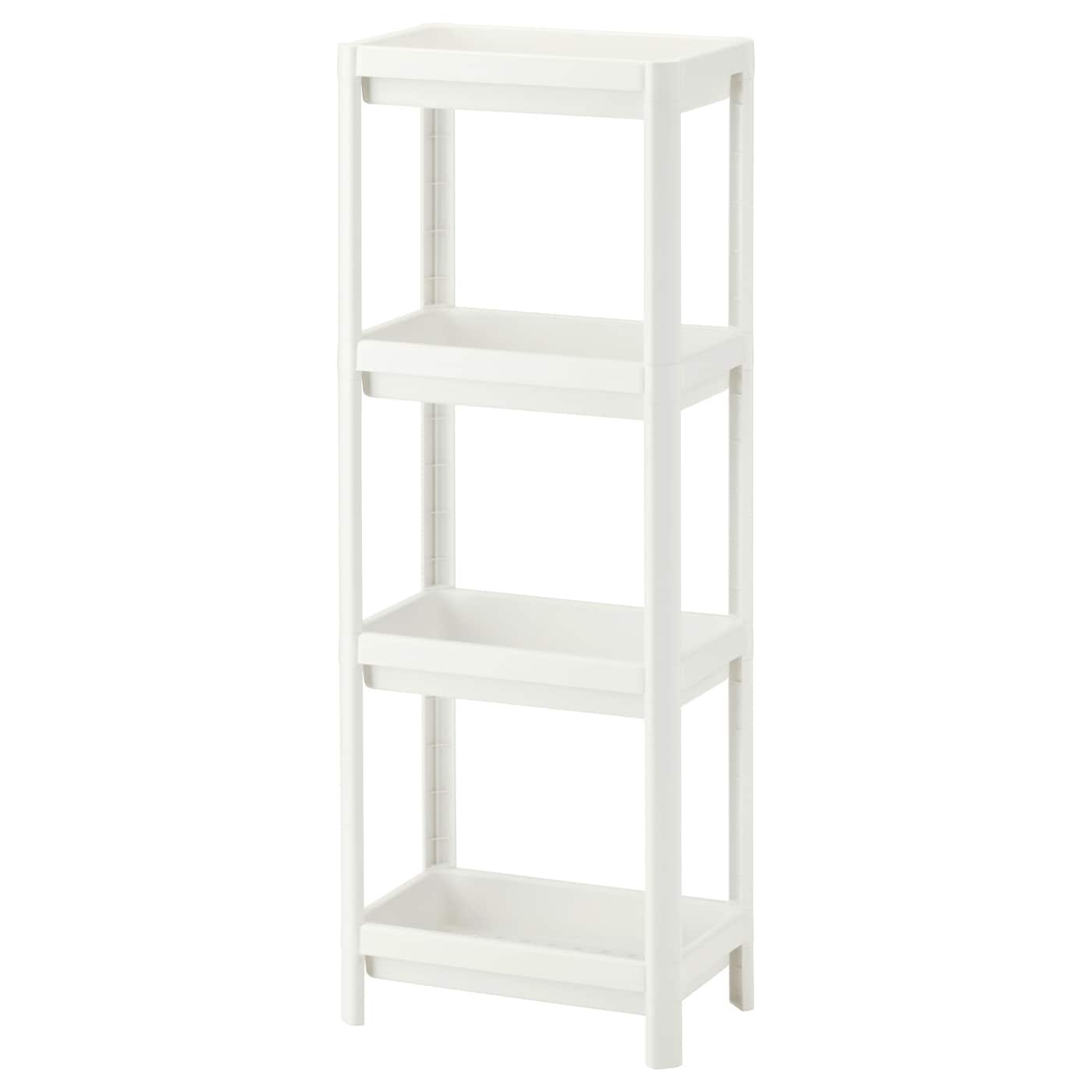 IKEA VESKEN regał, biały, 37x23x101 cm